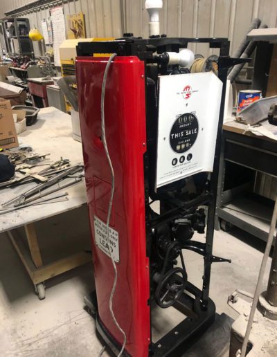 Red, white and black RPM Revival Gas Pump