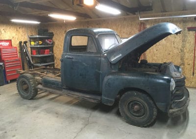 '52 Chevy before restoration